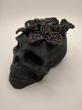 Calavera con mini suculentas